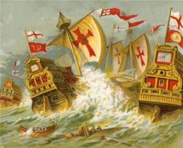 spanish armada defeated