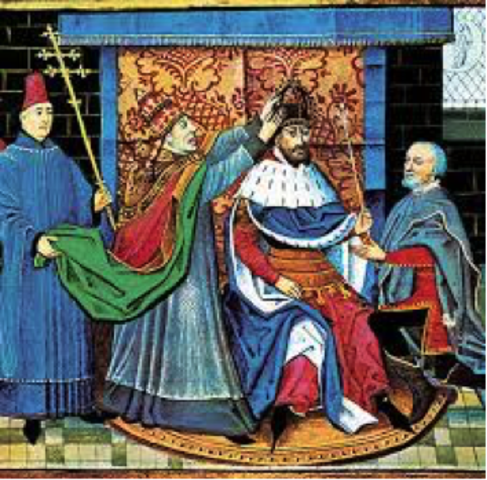 Coronación de Carlomagno.