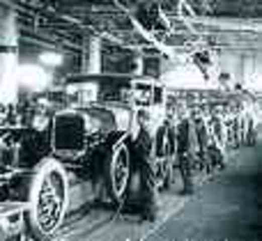 Cadena de montaje de automoviles Ford