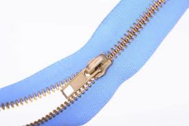 La cremallera en prendas de vestir