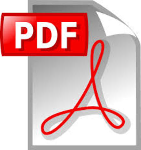 The first version of the PDF format