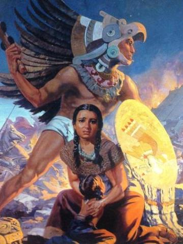 Cortés defeats the Aztecs