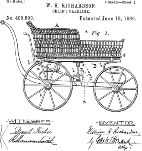 the baby carriage was invente by William Kent