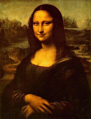 Leonardo da Vinci paints the Mona Lisa