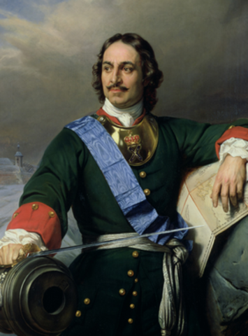 Peter the Great becomes czar