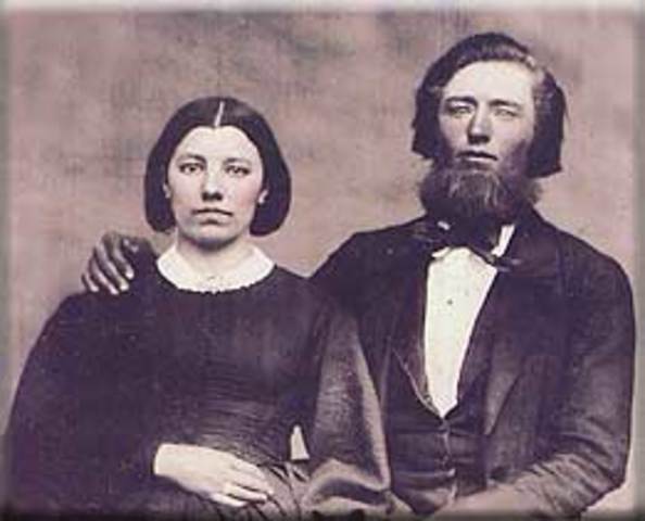 Charles Ingalls & Caroline Quiner Married