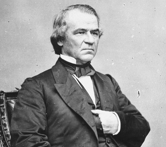 Andrew Johnson Sworn in as President
