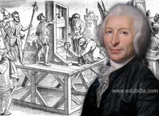 Joseph- Ignace Guillitin proposed the use of the guilltin