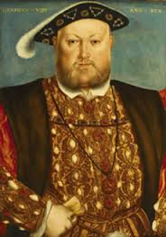 With the Supremacy Act, Henry VIII proclaims himself head of the Church of England