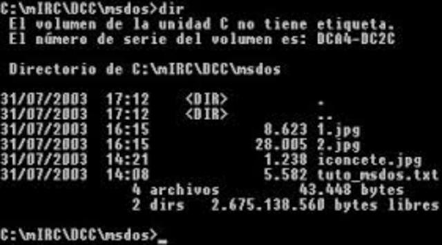Sistema operativo MS-DOS, por Microsoft