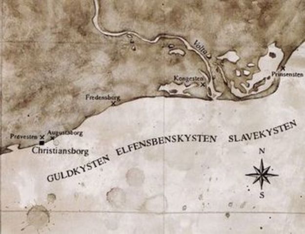 Guldkysten bliver en dansk koloni i 1661