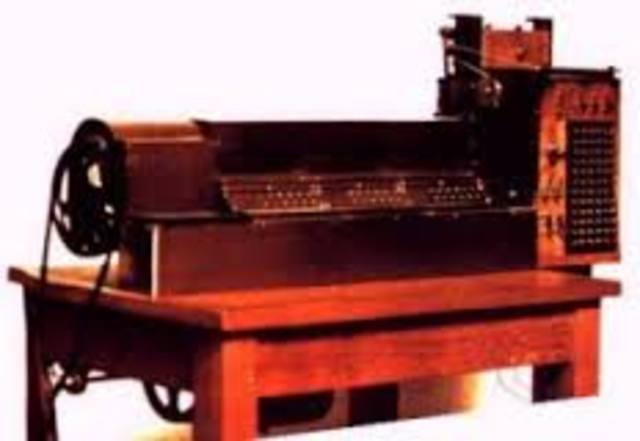 Máquina grabadora de tarjetas perdoradas de Hollerith