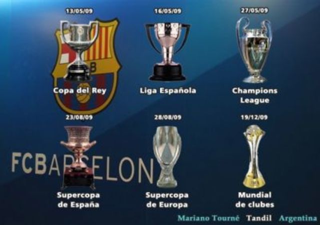 He won sextet in F.C.Barcelona.