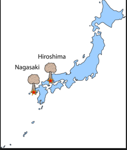 Atomic bombs are dropped on Nagasaki and Hiroshima