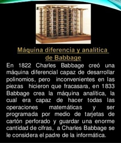 Maquina diferencial y analitica de Babbage