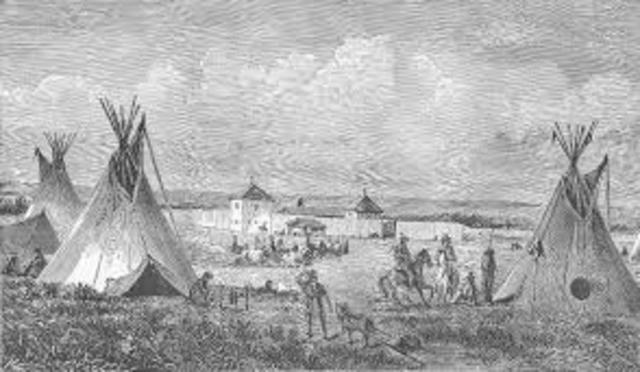 The trading post in Quebec