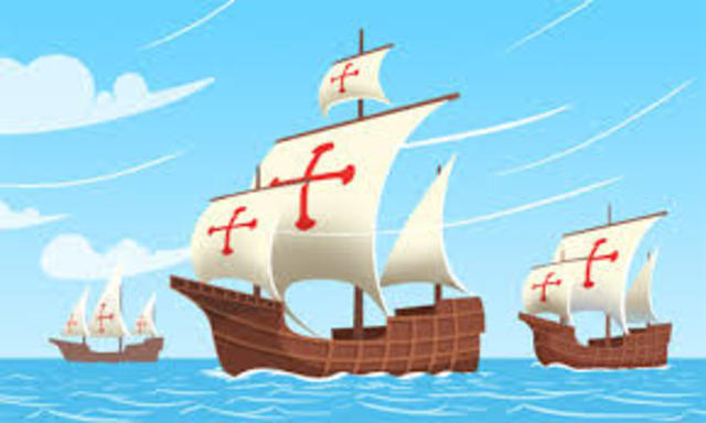 He sailed the ocean blue in 1492