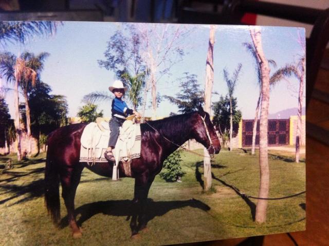 Primera vez que monte un caballo.