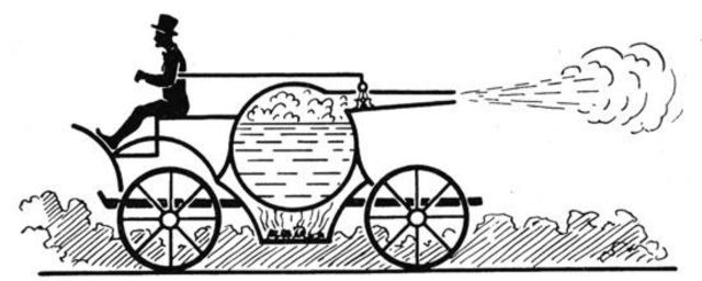 Primer Carro de vapor Mecanica moderna