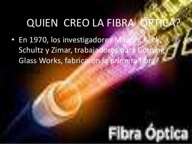 Corning Glass patenta la fibra optica