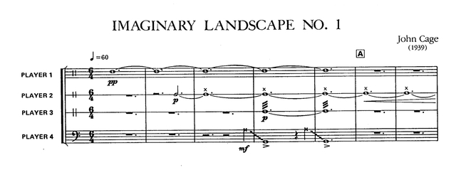 John Cage Composes Imaginary Landscapes no.1