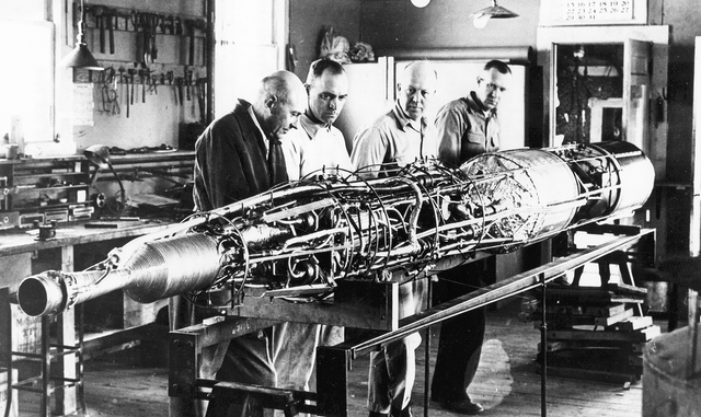 Rocket with barometer