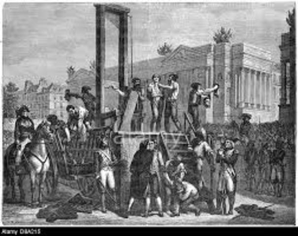 Maximilien Robespierre executed