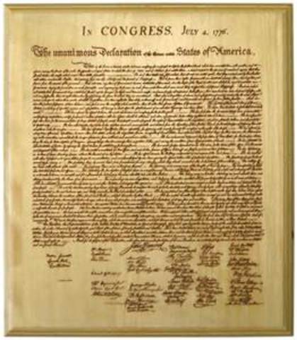 the decleration of independince