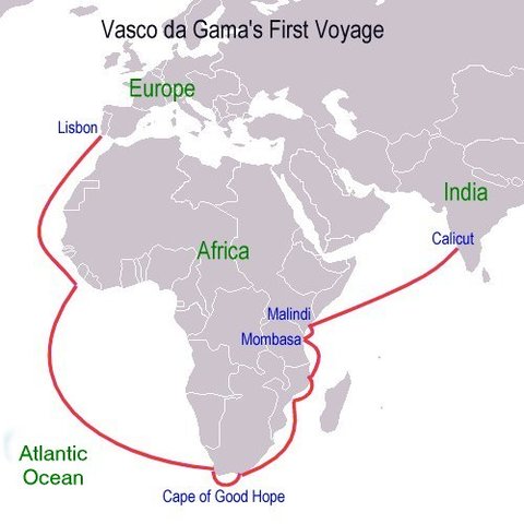 Da Gama's voyage to india