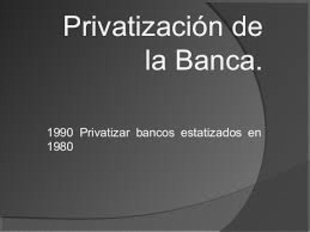privatizacion de los bancos