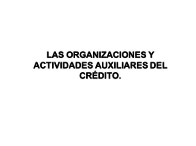 LEY DE INSTITUCION DE CREDITO Y ORGANIZACIONES AUXILIARES.