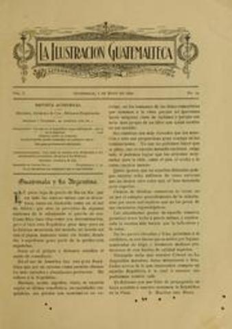 The literary magazine "La Ilustración Guatemalteca" dedicated an article after he won several cycling competitions between August 13th to the 16th of that year.