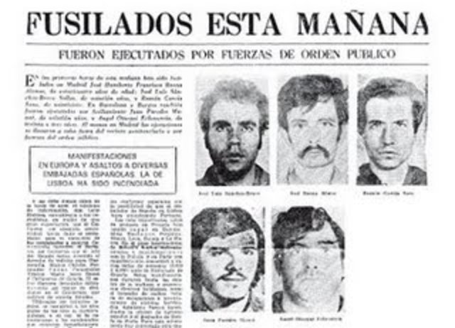 Fusilamiento de dos militantes de ETA