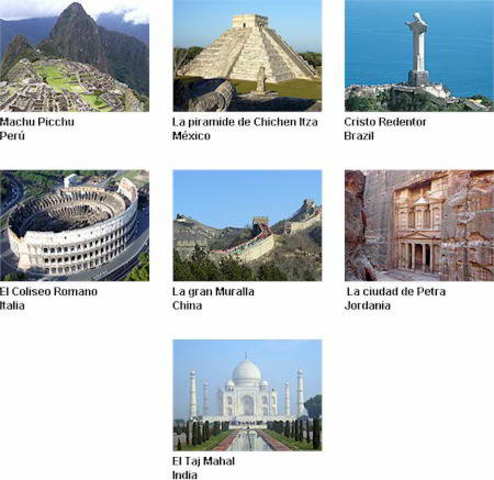 NUEVAS MARAVILLAS DEL MUNDO
