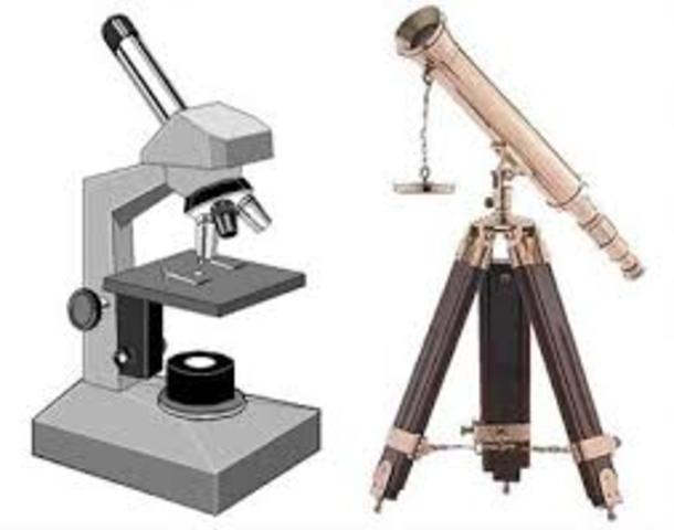 Microscopio compuesto (Holanda. 1590. Zacharias Hans Janssen) •Telescopio (Holanda. 1590. Hans Lippershey) •Termómetro (Italia. 1592. Galileo Galilei)