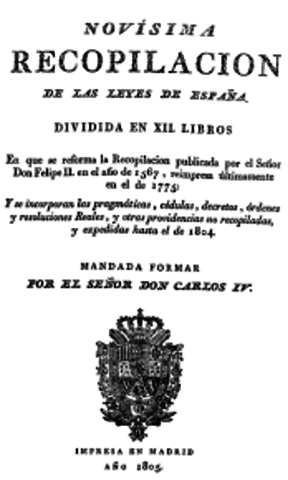 LA NOVÍSIMA RECOPILACIÓN