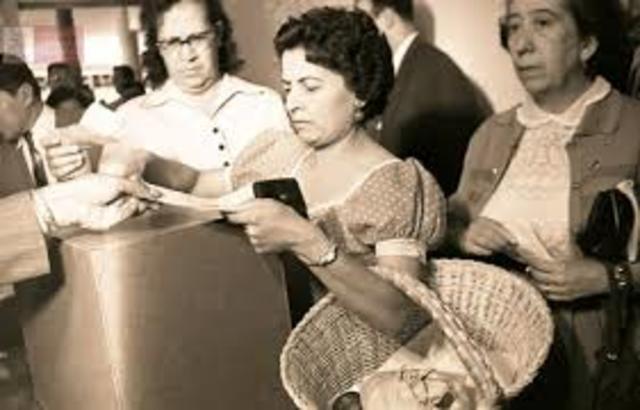 primeras votaciones con participacion de la mujer