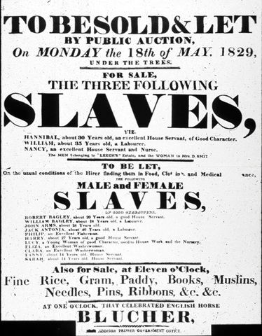 Emancipation of Slaves in 1834