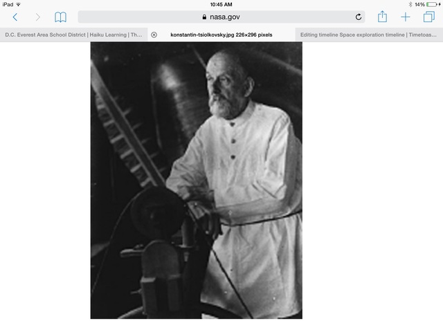 1609-1957 Konstantin Tsiolvoski