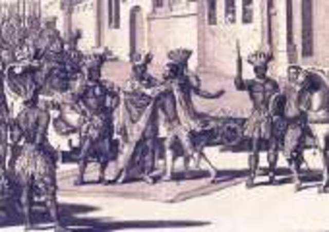 Hernan Cortés llega a Tenochtitlan.