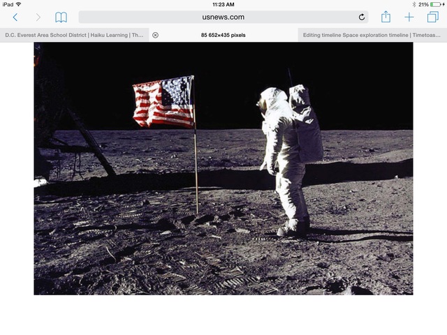 1958-1980 First man on the moon