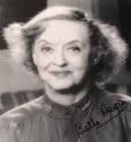 The death of Bette Davis