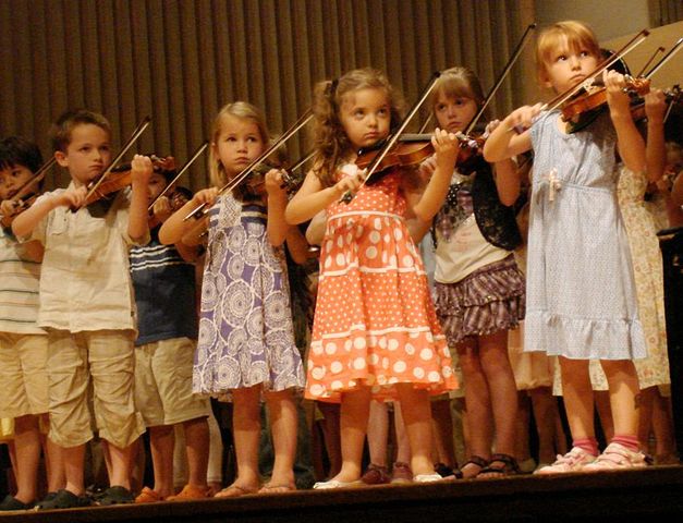 Joined elementary school orchestra