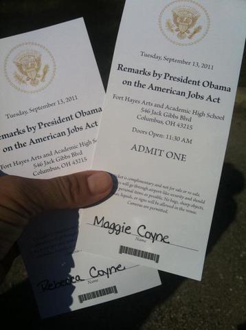 Saw President Obama in real life