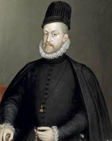 Philip II rules Spain