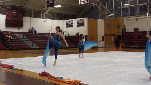 My first colorguard competition