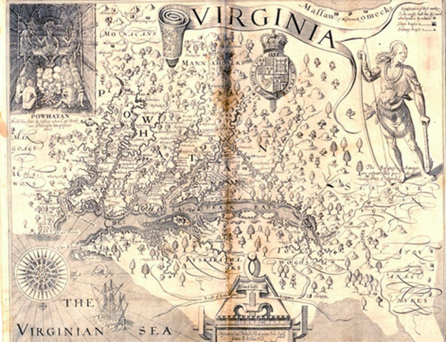 Jamestown, colony in Virginia, founded