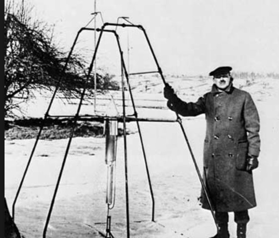 First liquid fueled rocket