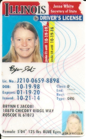 La licencia de conducir