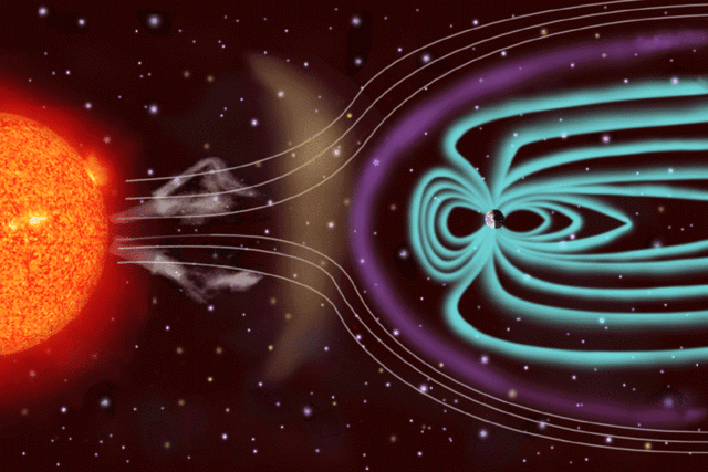 First detection of solar wind